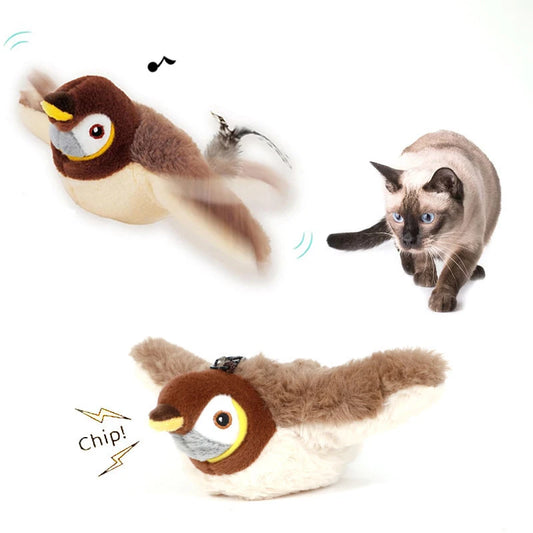 Simulated Bird Cat Toy Touch Sensitive 