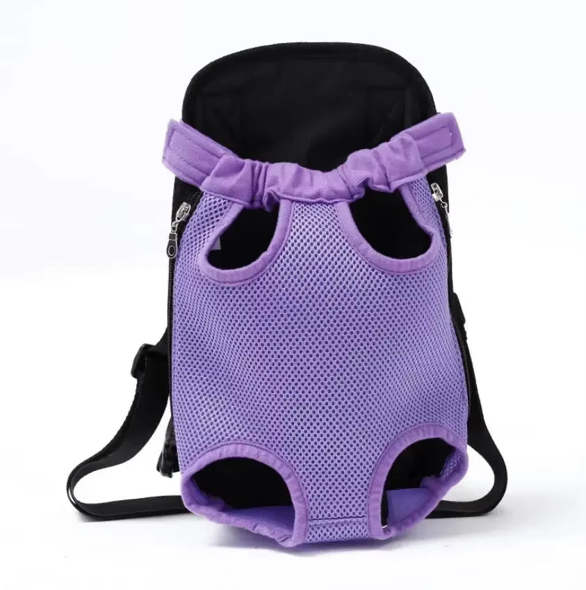 Adjustable Dual-Shoulder Pet Carrier Backpack for Outdoor Travel and Camping