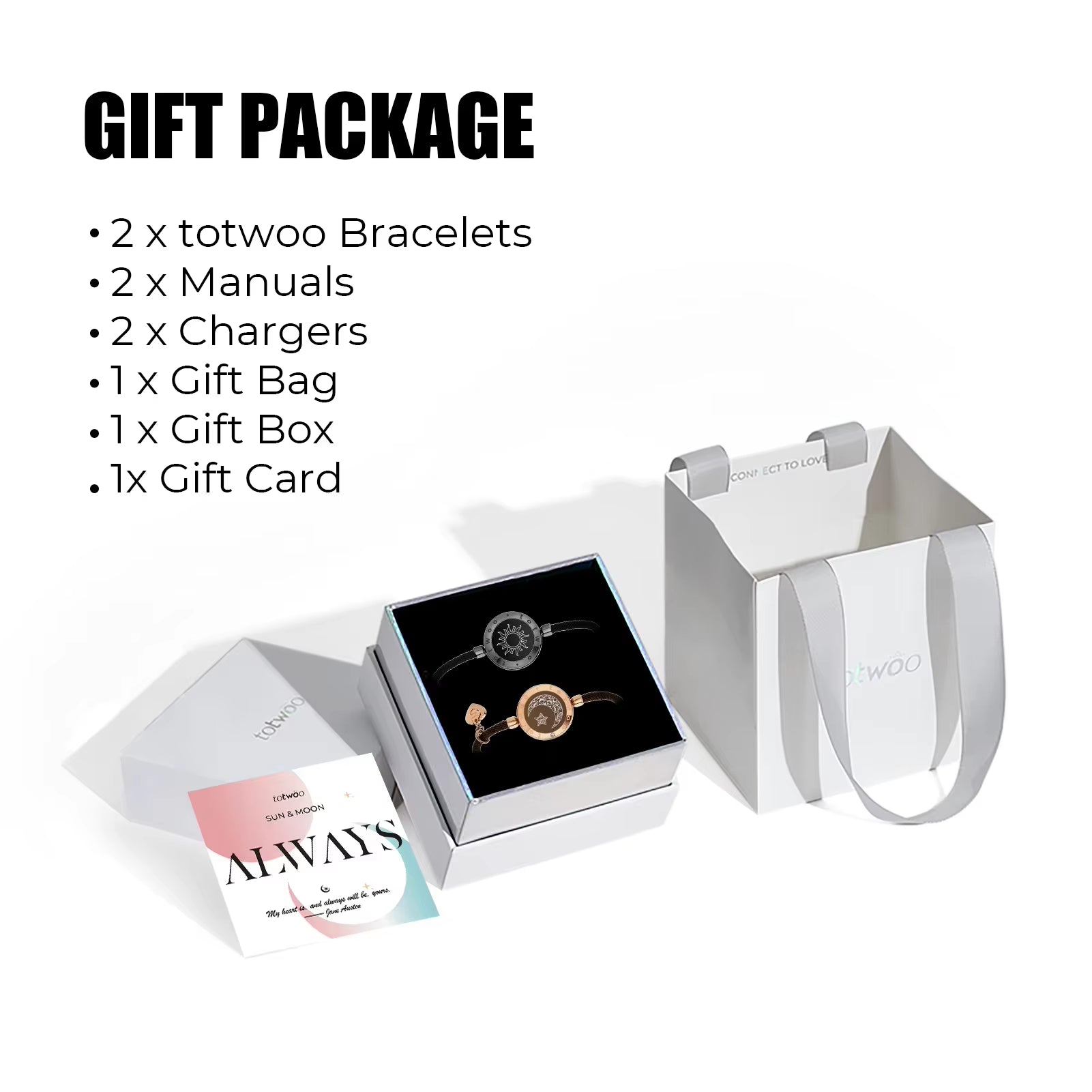 Long Distance Touch Light Up&Vibrate Bracelets for Couples Relationship 