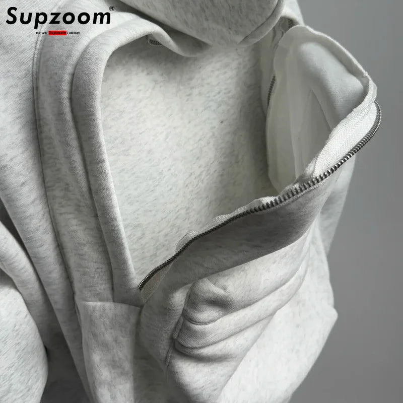 Top Fashion Loose Autumn and Winter New Arrival American Style Trendy Backpack Integrated Popular Casual Cotton Hoodies