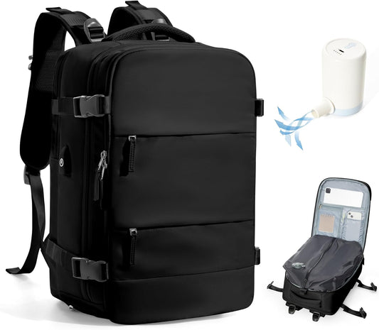 Vacuum Backpack Travel with Pump Cabin Bags 