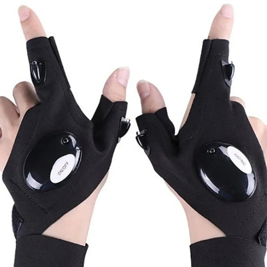 Glove with Led Fingerless Cycling