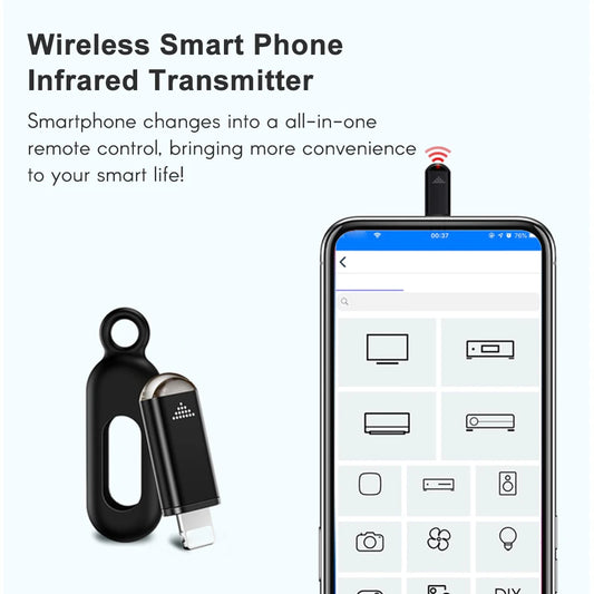 Smart Phone Infrared Transmitter Universal Mini Remote Controller 