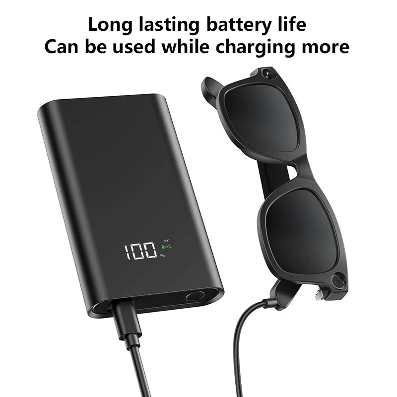 Smart AI Glasses Camera HD Photo Video 