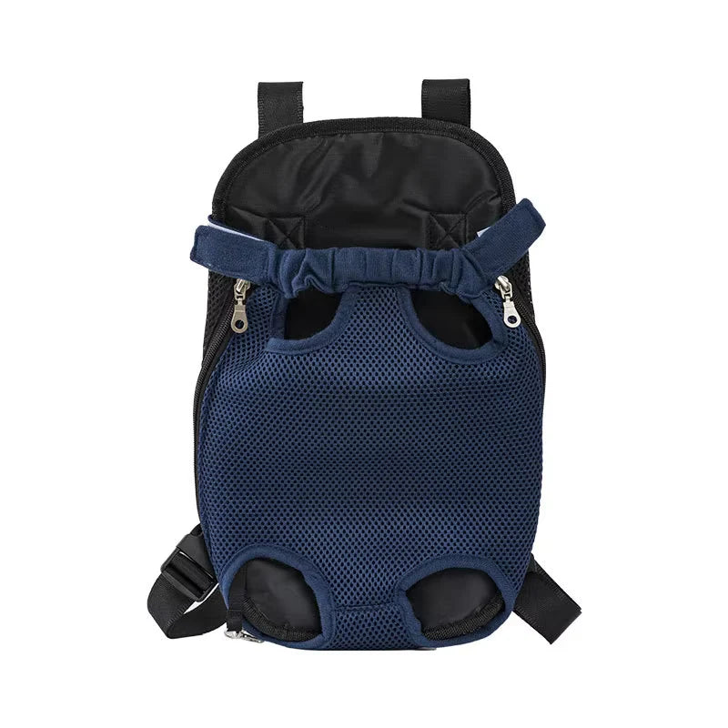 Adjustable Dual-Shoulder Pet Carrier Backpack for Outdoor Travel and Camping