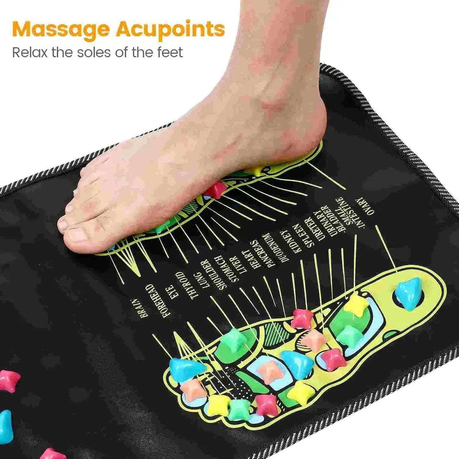 Foot Massage Pad with Finger Pressure Plate 