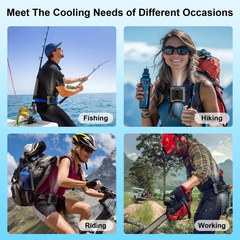 Waist Fan Wearable Cooling