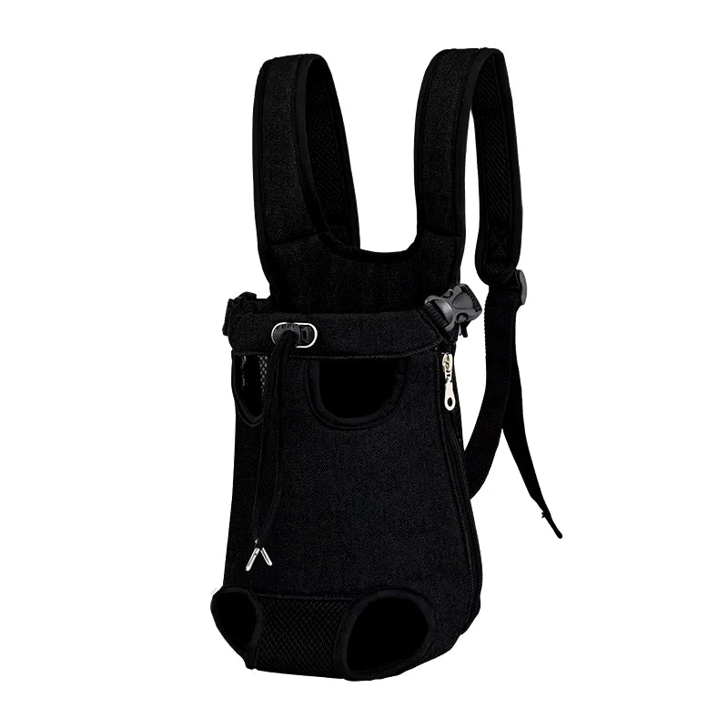Adjustable Dual-Shoulder Pet Carrier Backpack for Outdoor Travel and Camping