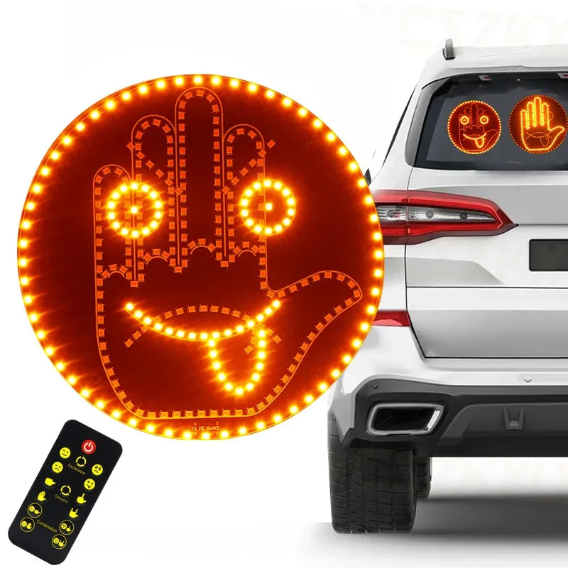 Car Expression Finger Light with Remote Control