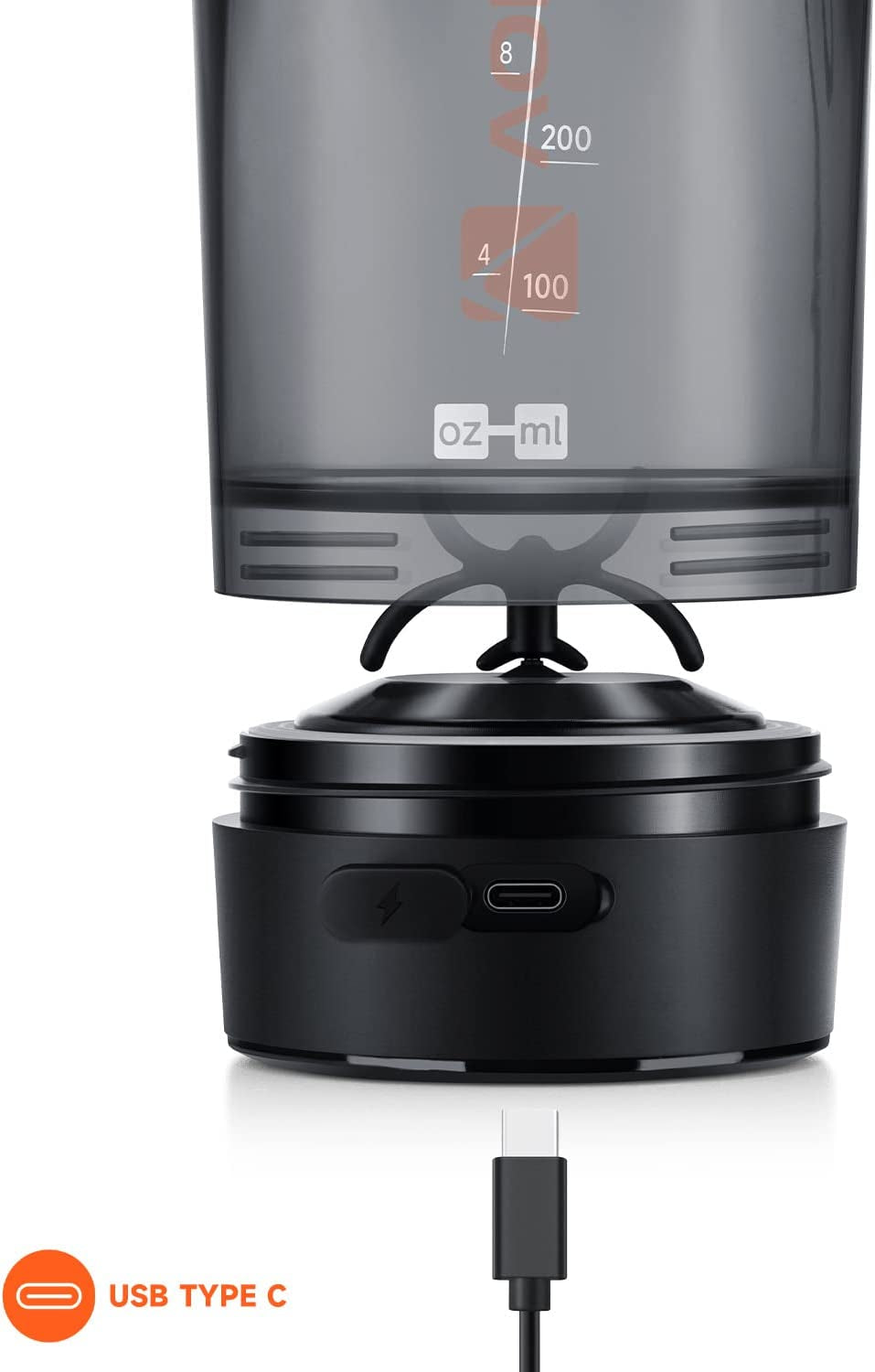 USB C Rechargeable Electric Protein Shake Mixer