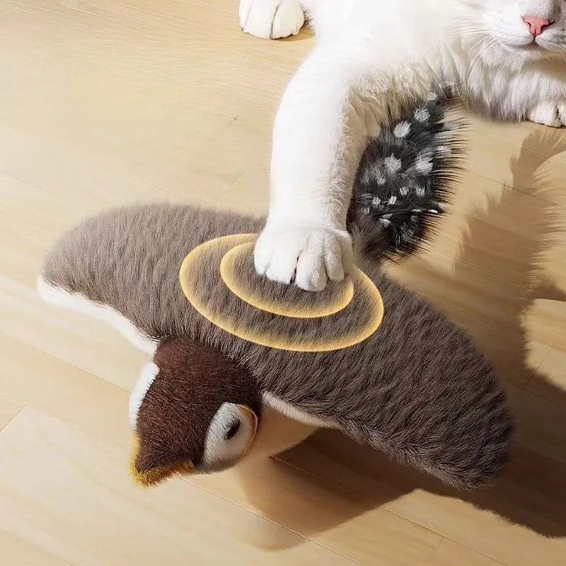 Simulated Bird Cat Toy Touch Sensitive 