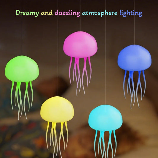 Color Changing Jellyfish Lamp Smart Mood Light with 9 Swaying Tentacles 