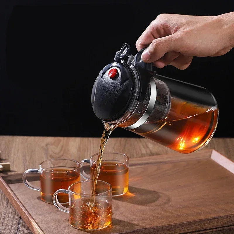 Glass Teapot Press to Filter Tea Water Separator