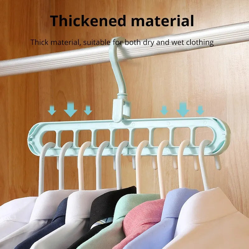 1 Pc Magic Multi-Port Support Hangers for Clothes Drying Rack 