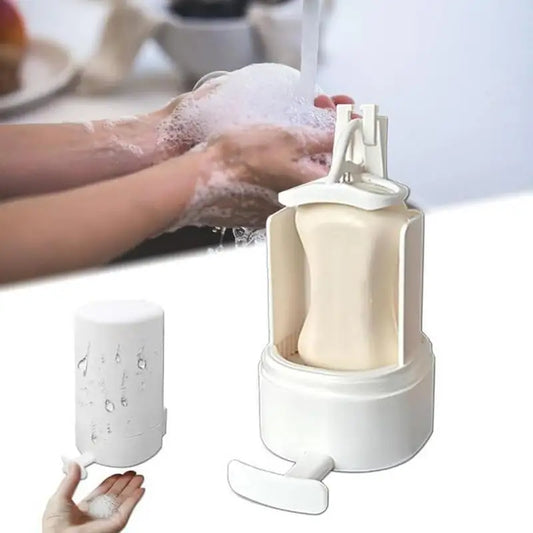 Bar Soap Grinder Solid Soapy Bar Grinding Box Holder Wall Mounted Crusher Mincer Refillable Soapy Bar Dispenser for Bathroom