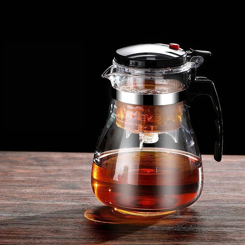 Glass Teapot Press to Filter Tea Water Separator