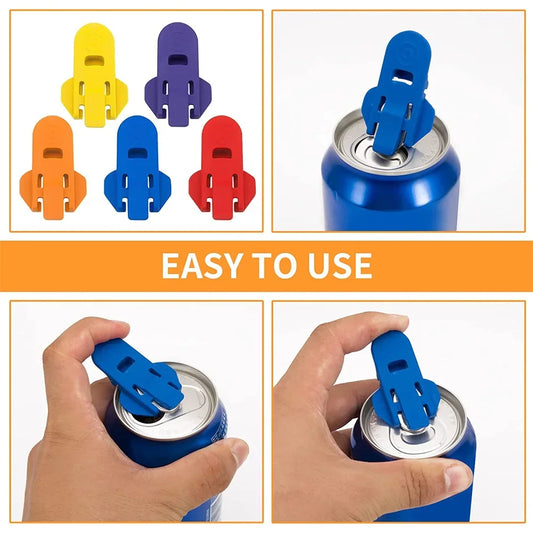6/12/24Pcs Cola Beverage Reusable Easy Can Opener Sealed Drink Beer