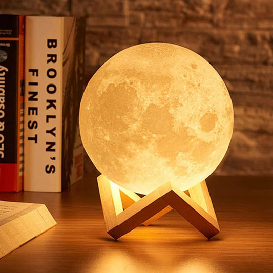 LED Moon Light Galaxy Light, Moon Night Light, Girl, Boy, Child Birthday Gift, Bedroom Decoration Indoor Lighting