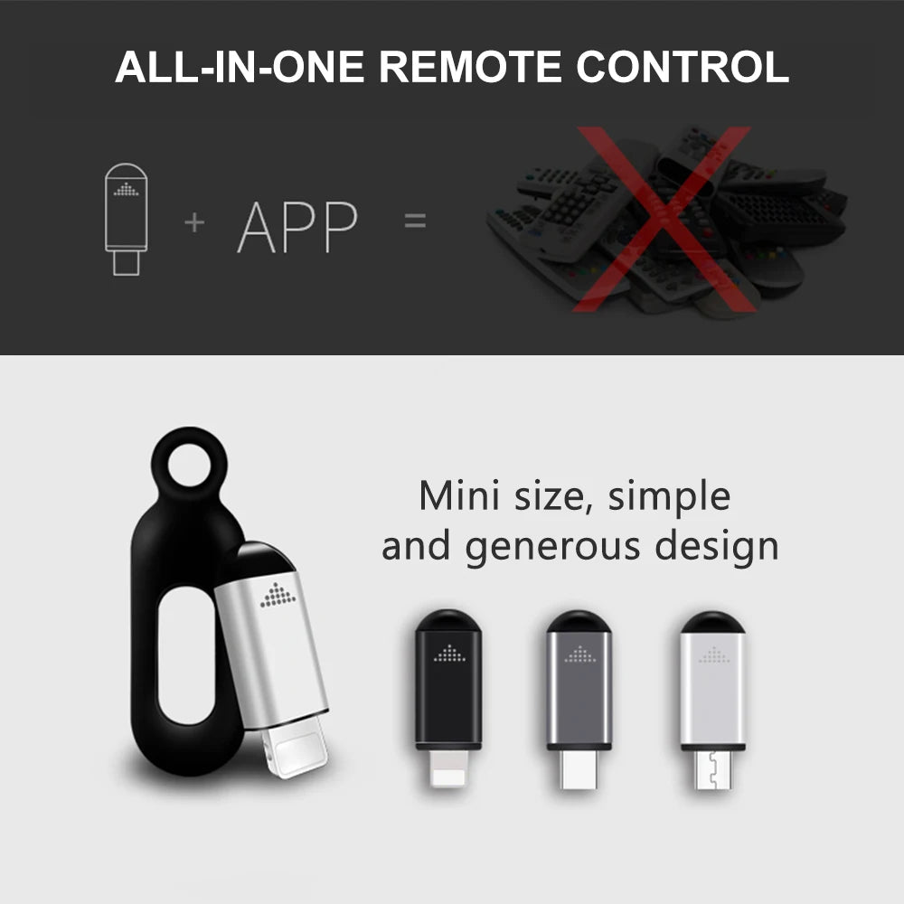 Smart Phone Infrared Transmitter Universal Mini Remote Controller 