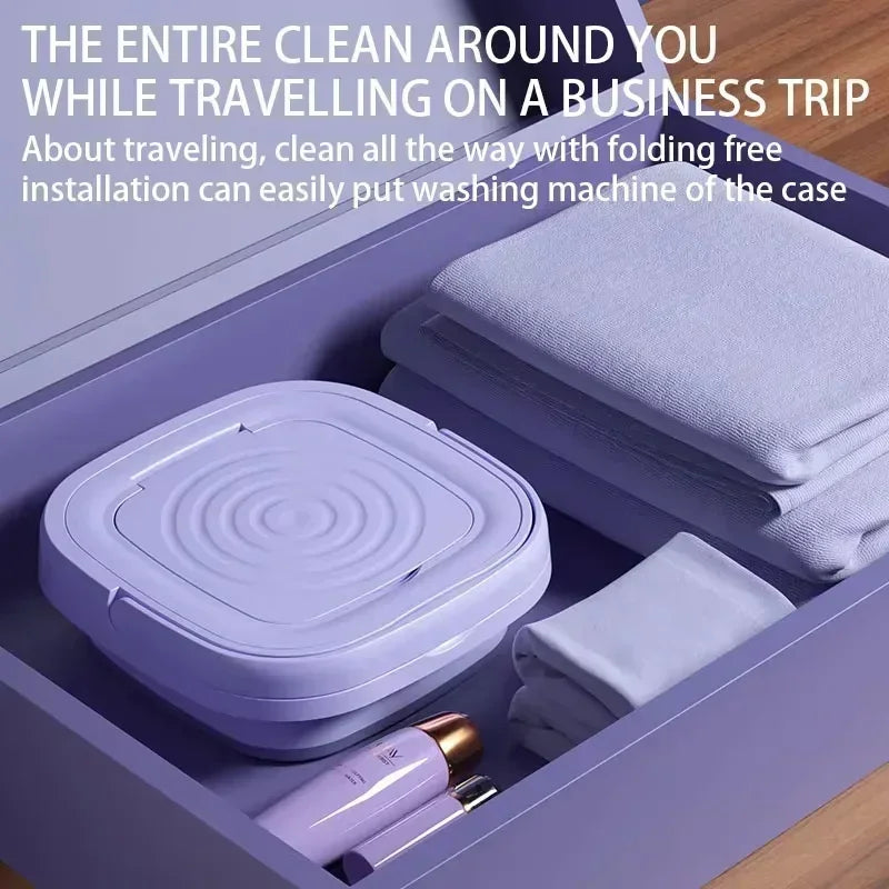 Portable Folding Washing Machine for Socks & Underwear 
