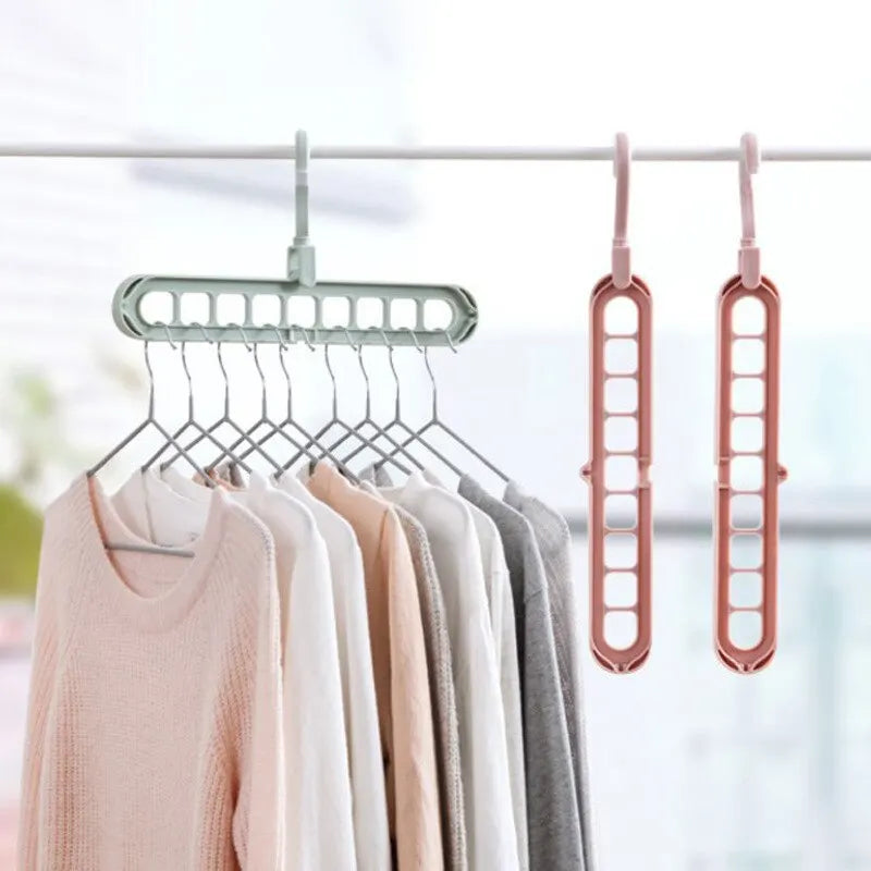 1 Pc Magic Multi-Port Support Hangers for Clothes Drying Rack 