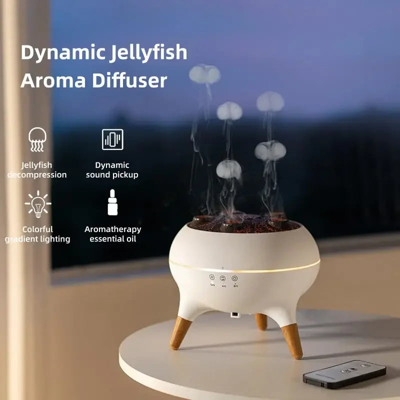 Dynamic Jellyfish Air Humidifier 250Ml Essential Oil Diffuser 