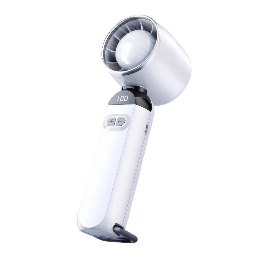 Handheld Turbo Fan LED Digital Display Adjustable Cooling Fan 