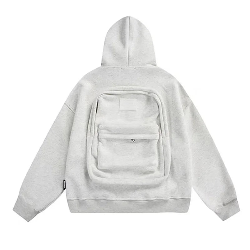 Top Fashion Loose Autumn and Winter New Arrival American Style Trendy Backpack Integrated Popular Casual Cotton Hoodies