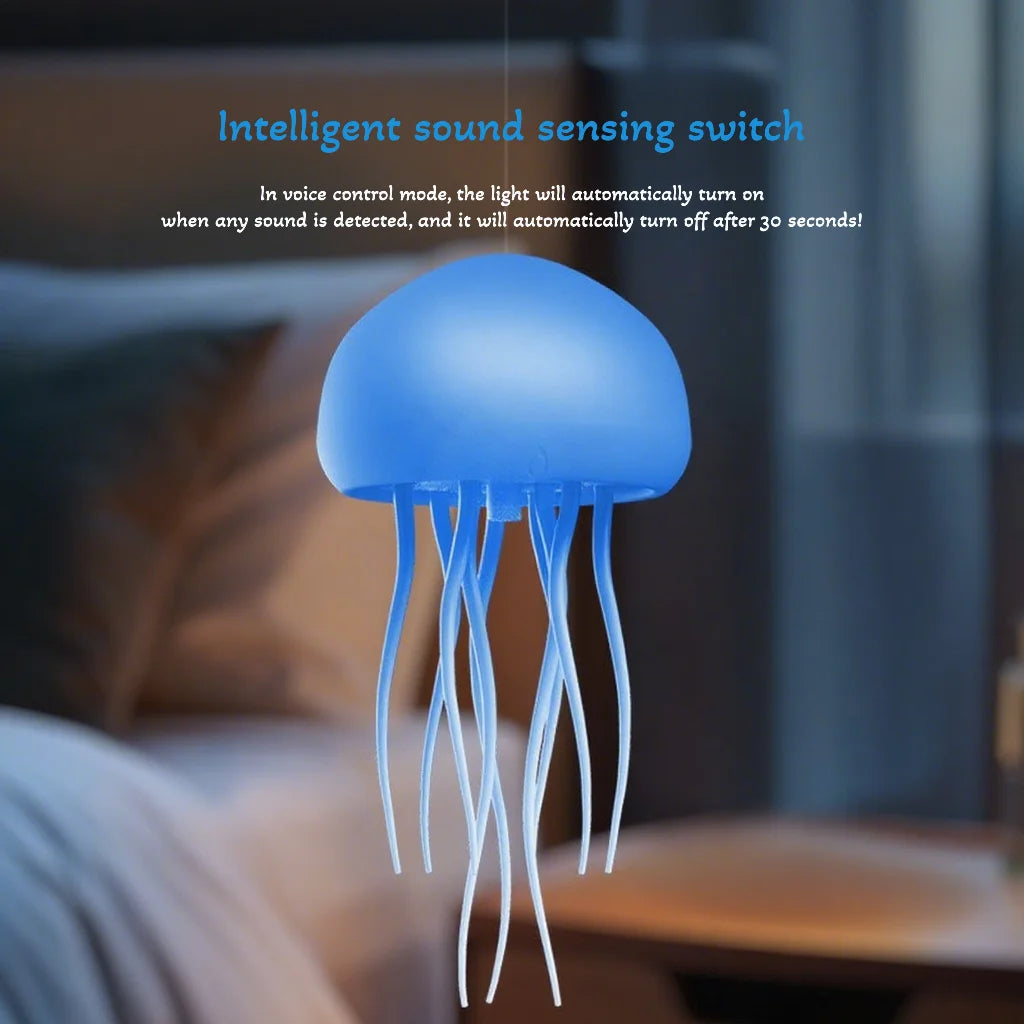 Color Changing Jellyfish Lamp Smart Mood Light with 9 Swaying Tentacles 