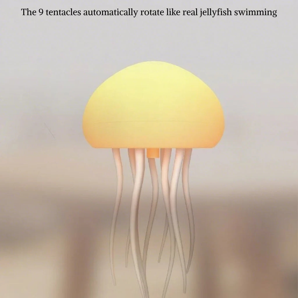 Color Changing Jellyfish Lamp Smart Mood Light with 9 Swaying Tentacles 