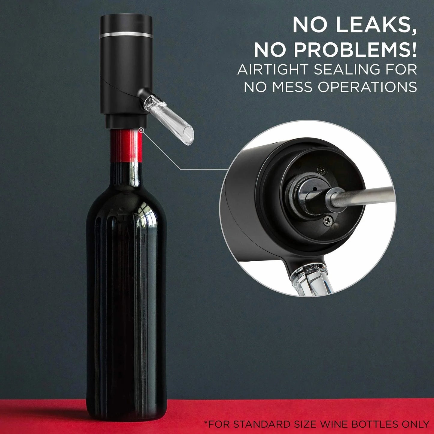 Electric Wine Aerator and Dispenser Automatic Wine Pourer with Touch Button Control