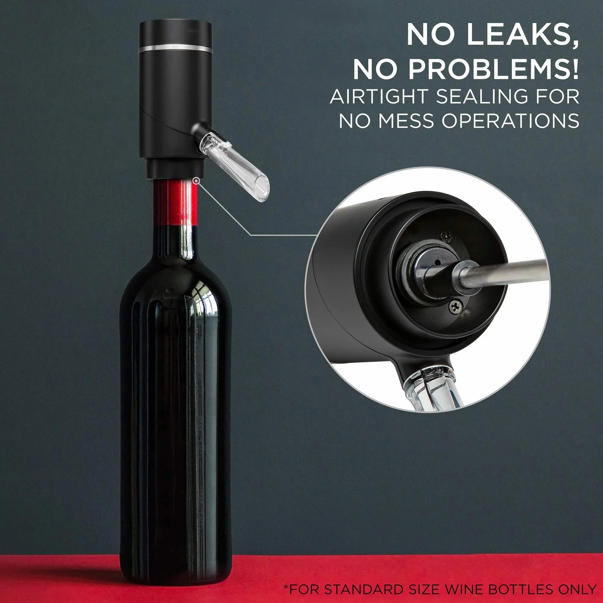Electric Wine Aerator and Dispenser Automatic Wine Pourer with Touch Button Control