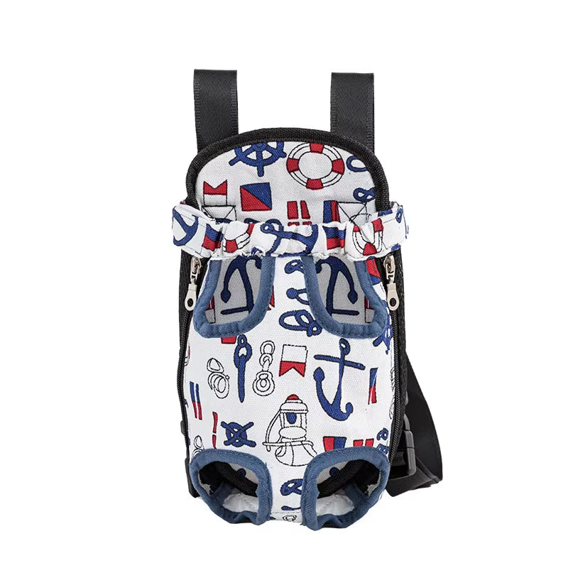 Adjustable Dual-Shoulder Pet Carrier Backpack for Outdoor Travel and Camping