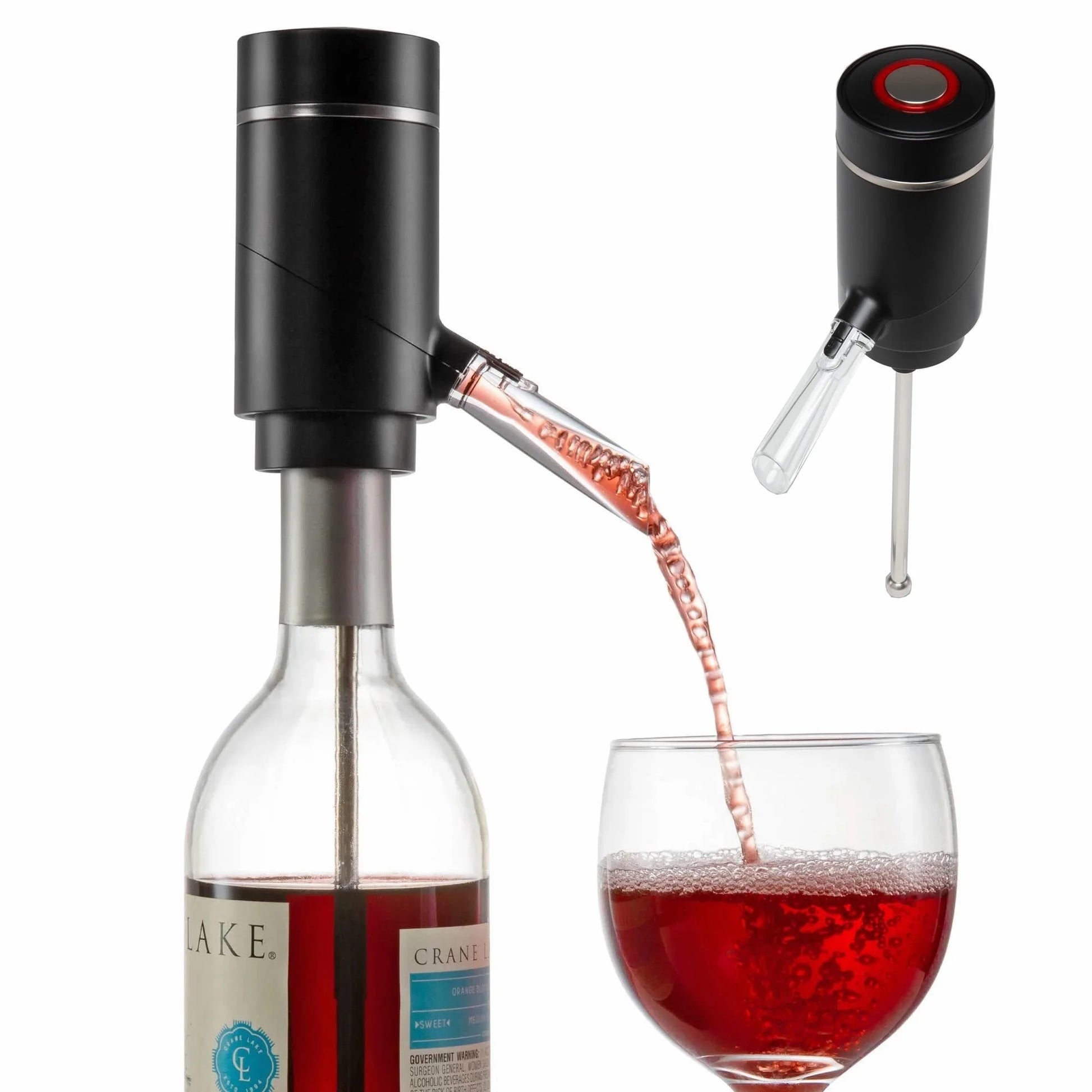 Electric Wine Aerator and Dispenser Automatic Wine Pourer with Touch Button Control