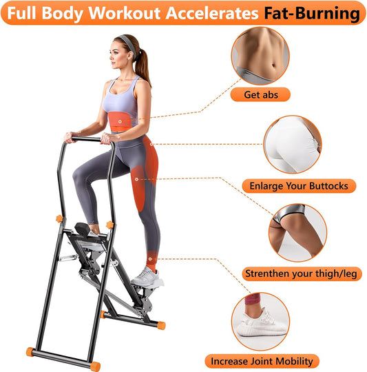 Stair Stepper Machine for Home, Aerobic Mini Stepper for Cardio Workout for Full-Body Training
