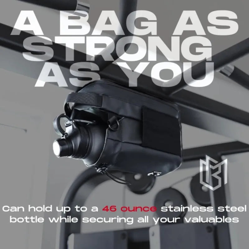 Magnetic Water Bottle Bag Large Capacity Specific Water Cup Holder with Strong Magnet Portable Bag for Outdoor Sports Gym Camp