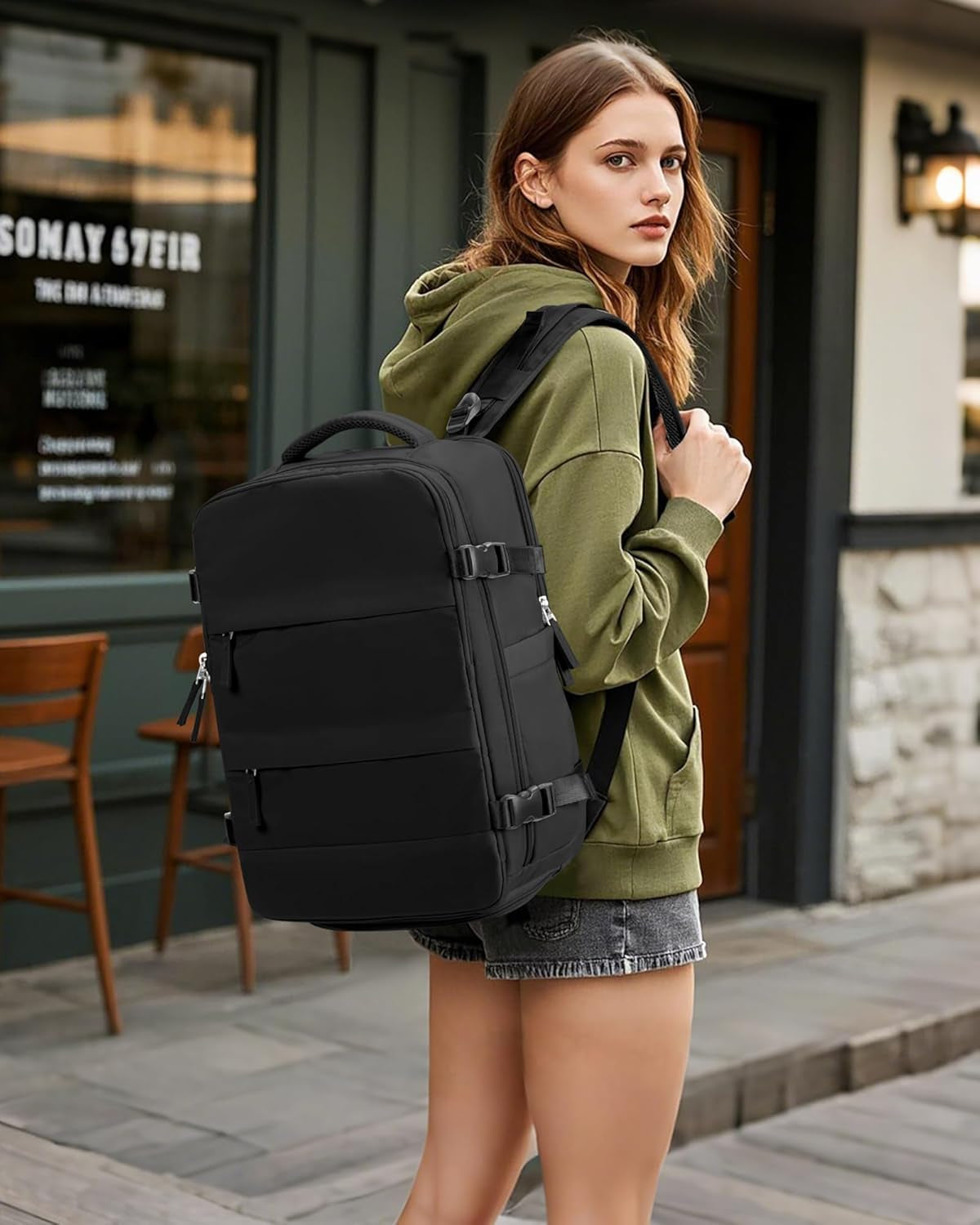 Vacuum Backpack Travel with Pump Cabin Bags 