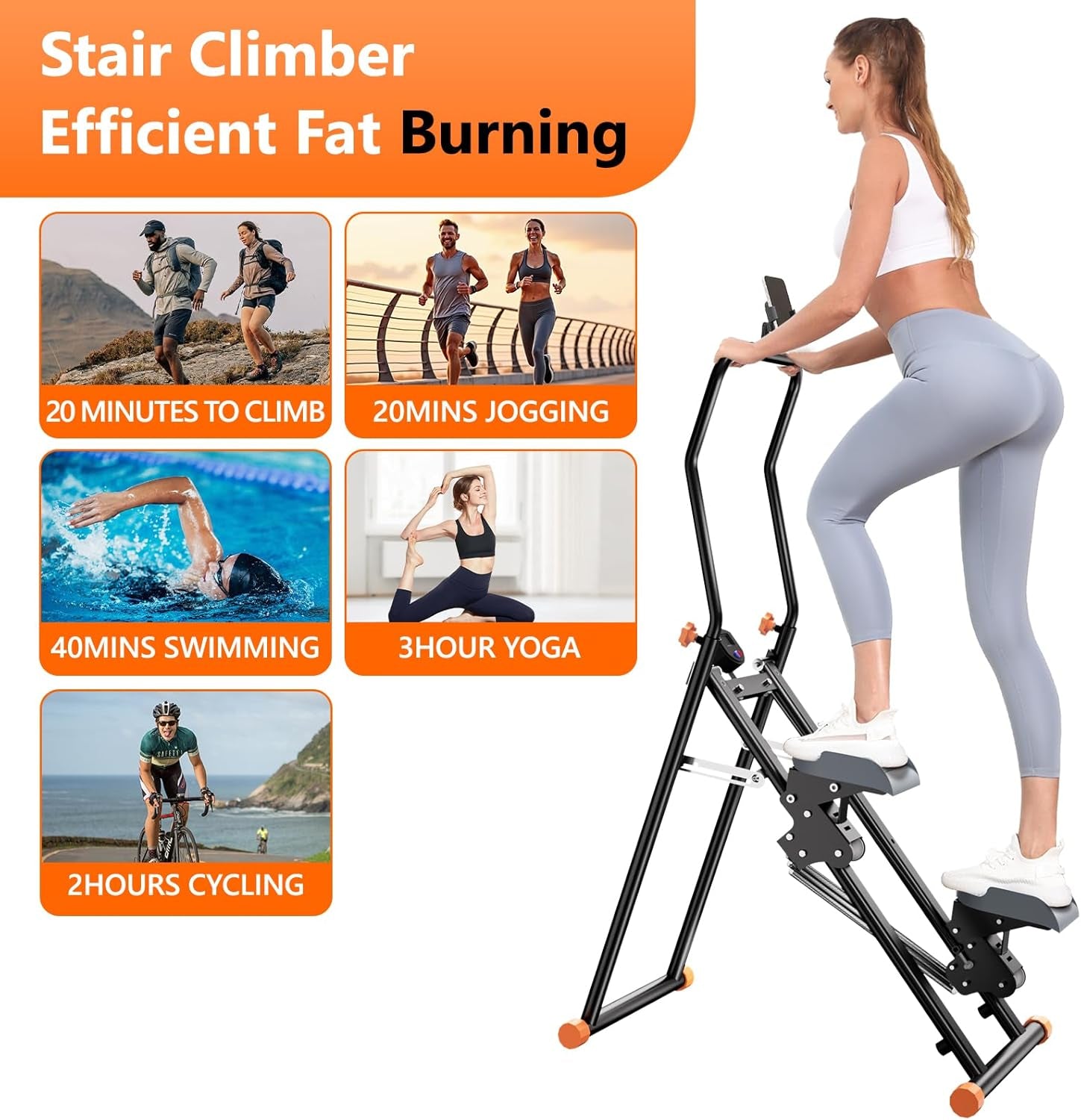 Stair Stepper Machine for Home, Aerobic Mini Stepper for Cardio Workout for Full-Body Training