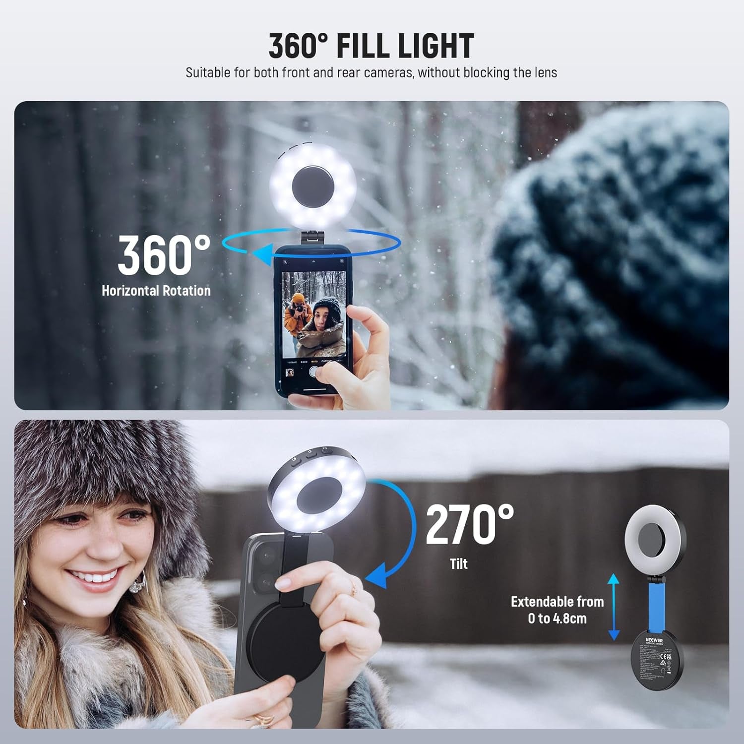 Magnetic Selfie Light Compatible LED