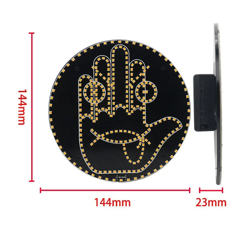 Car Expression Finger Light with Remote Control