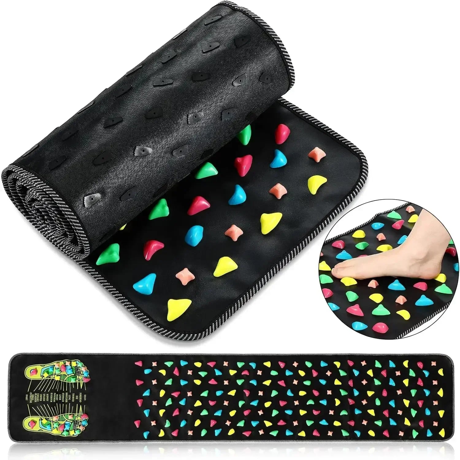 Foot Massage Pad with Finger Pressure Plate 
