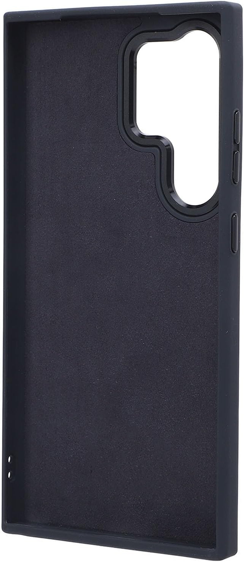 Ink Screen Phone Case - NFC Refresh, Customizable Design - Velvet & Aluminum Alloy for Smartphones (Black)