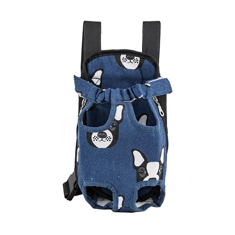 Adjustable Dual-Shoulder Pet Carrier Backpack for Outdoor Travel and Camping