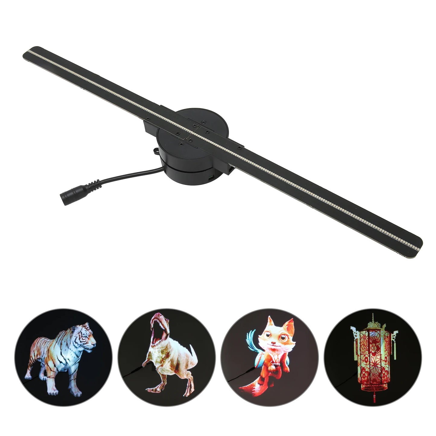 3D Hologram Fan Projector with 224 LED Light Beads 