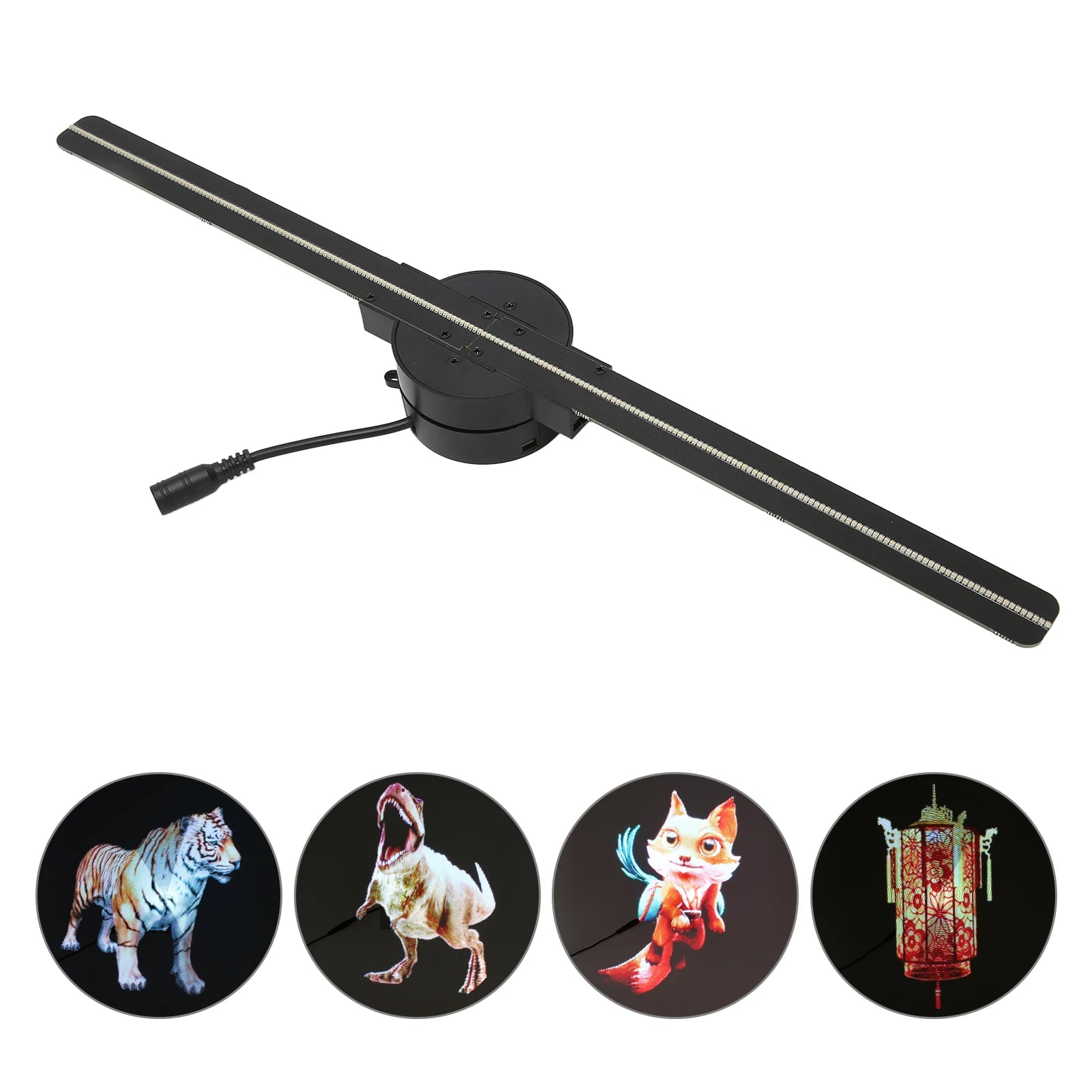 3D Hologram Fan Projector with 224 LED Light Beads 