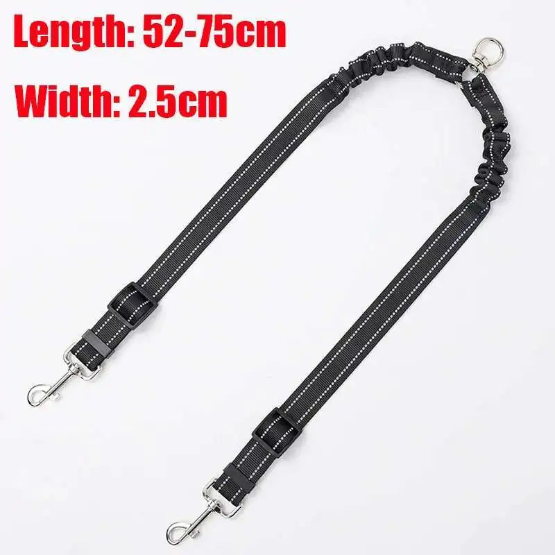 Auto Retractable Double-Ended Dog Leash 3M with LED Flashlight Waste Bag Box Roulette 360 Degree Dual Traction Rope Pet Supplies