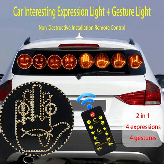 Car Expression Finger Light with Remote Control