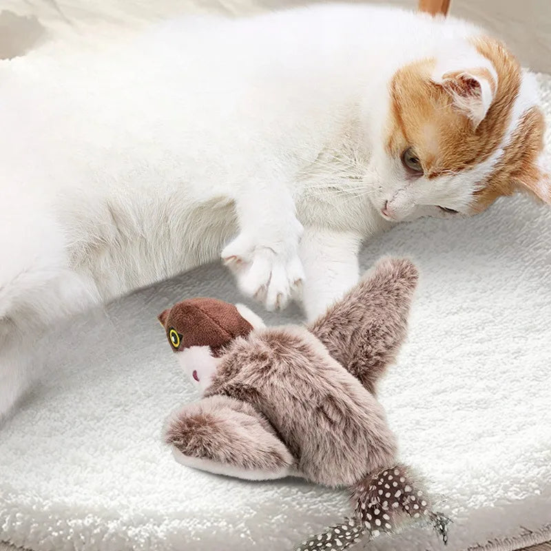 Simulated Bird Cat Toy Touch Sensitive 