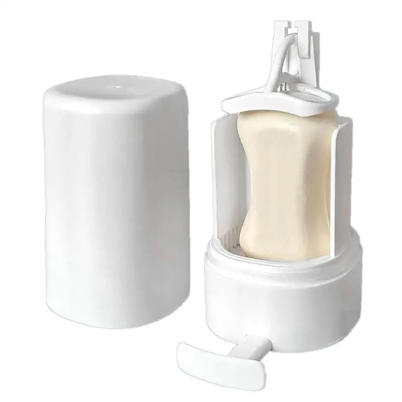 Bar Soap Grinder Solid Soapy Bar Grinding Box Holder Wall Mounted Crusher Mincer Refillable Soapy Bar Dispenser for Bathroom