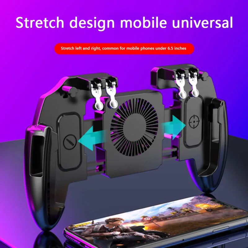 6 Fingers Gamepad Mobile Phone Shooting Controller 
